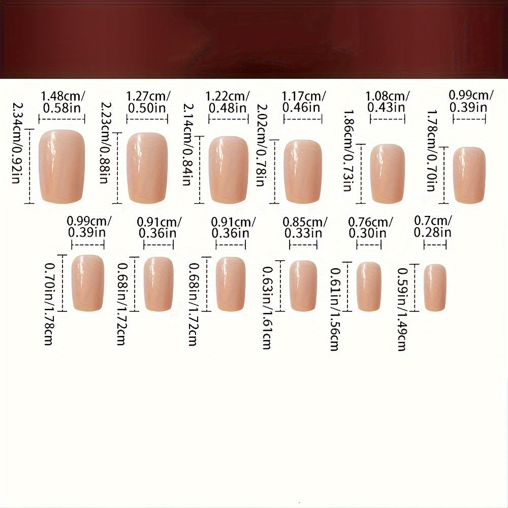 24pcs Glossy Medium Square Fake Nails, French Tip Press On Nails With Colorful Flower Design, Sweet And Cute False Nails For Women Girls