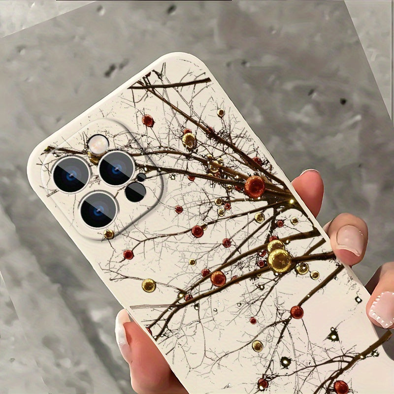 Romantic Wishing Tree Aesthetic Phone Case for iPhone16 11 15 14 13 12 Pro Max XR Plus Case Black and White Phone Cases Teen Girl Gifts Trendy Stuff