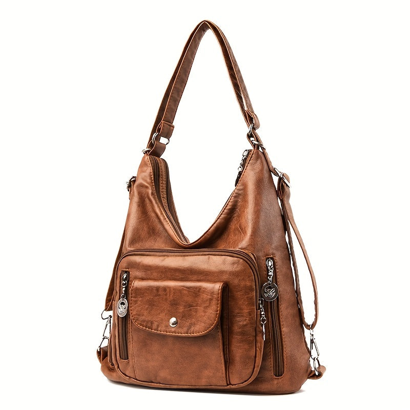 Vintage Crossbody Hobo Bag, Retro Shoulder Tote Bag, Women's Fashion Handbag & Purse For Commute