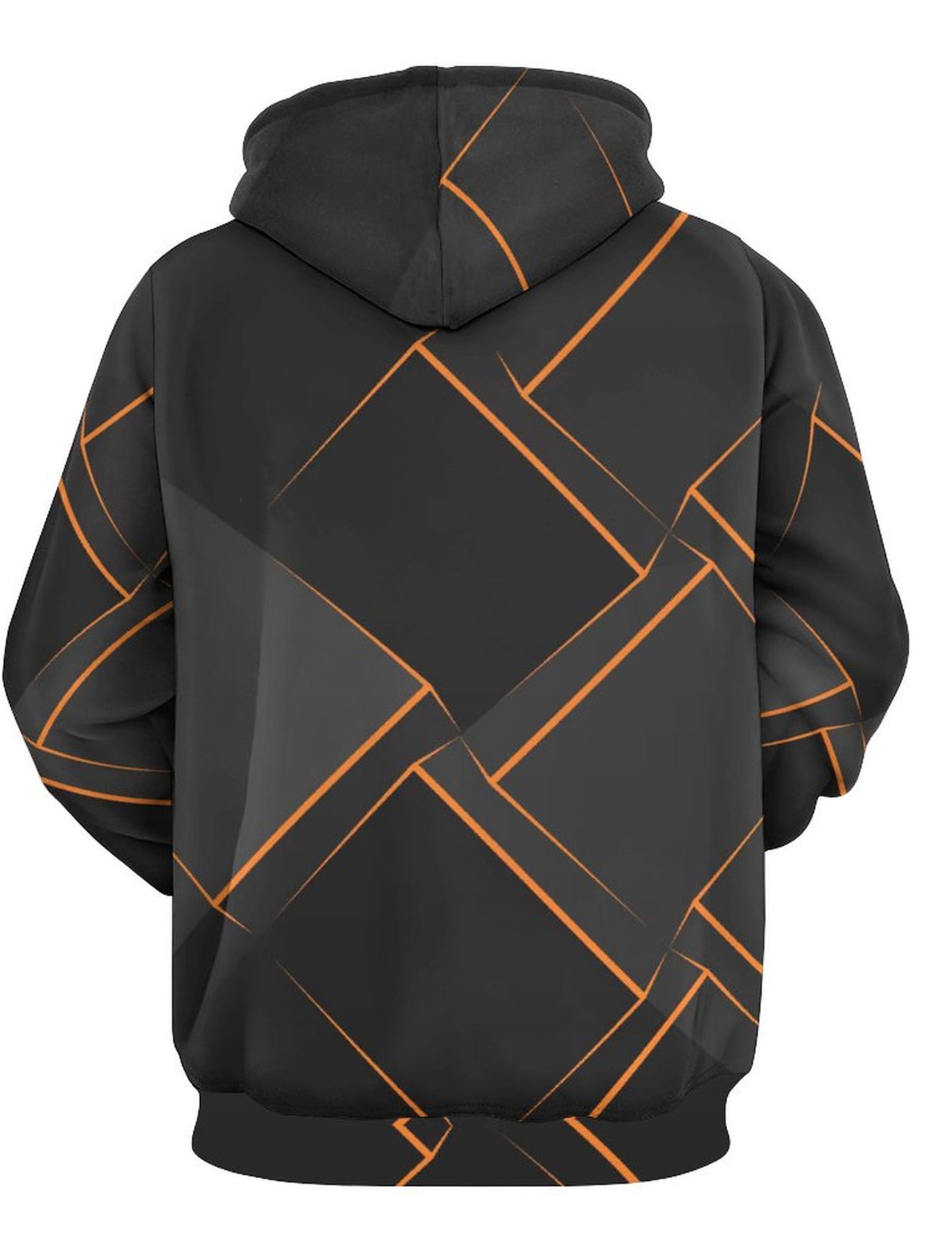 Geometric Pattern Print Hoodie, Cool Hoodies For Men, Men's Casual Graphic Design Pullover Hooded Sweatshirt Streetwear For Winter Fall, As Gifts