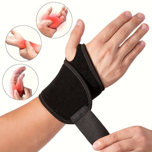 1pc Adjustable Wrist Brace Wrap, Comfortable Wrist Splint Support For Arthritis, Carpal Tunnel And Tendonitis, Suitable For Left And Right Hand