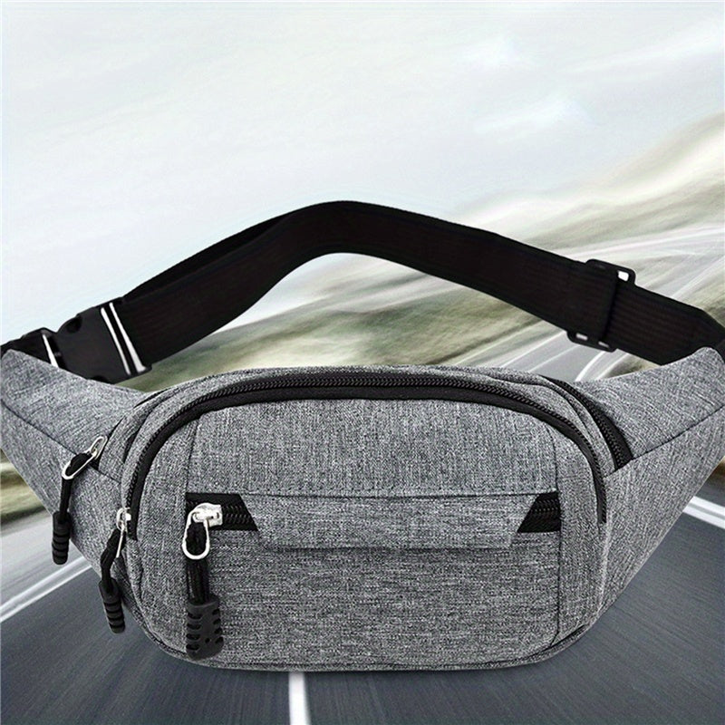 1pc Casual Crossbody Bag, Simple Fashion Waist Bag, Outdoor Sports Fanny Pack For Camping & Hiking