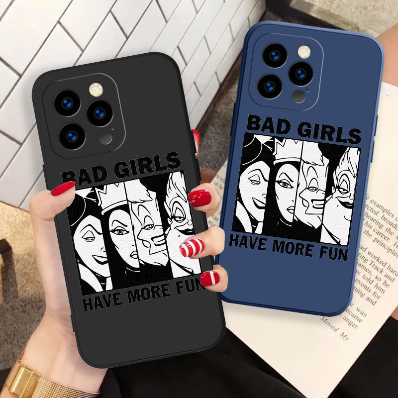 Fashion Villain Phone Case for Apple for iPhone 15 14 13 12 11 Mini Plus Soft Straight Side Cover Gift Phone Case