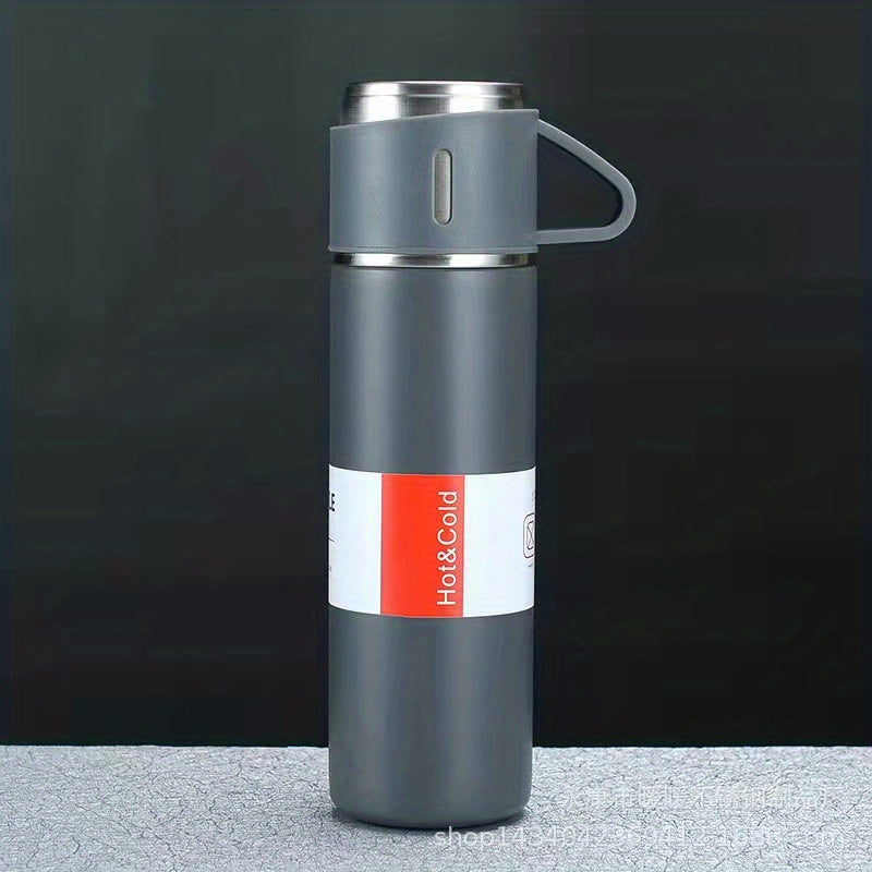 16.9oz Stainless Steel Insulated Tumbler with Lid - Vacuum Flask for Hot and Cold Drinks, Perfect for Coffee, Tea & Water Bottle, for Return School