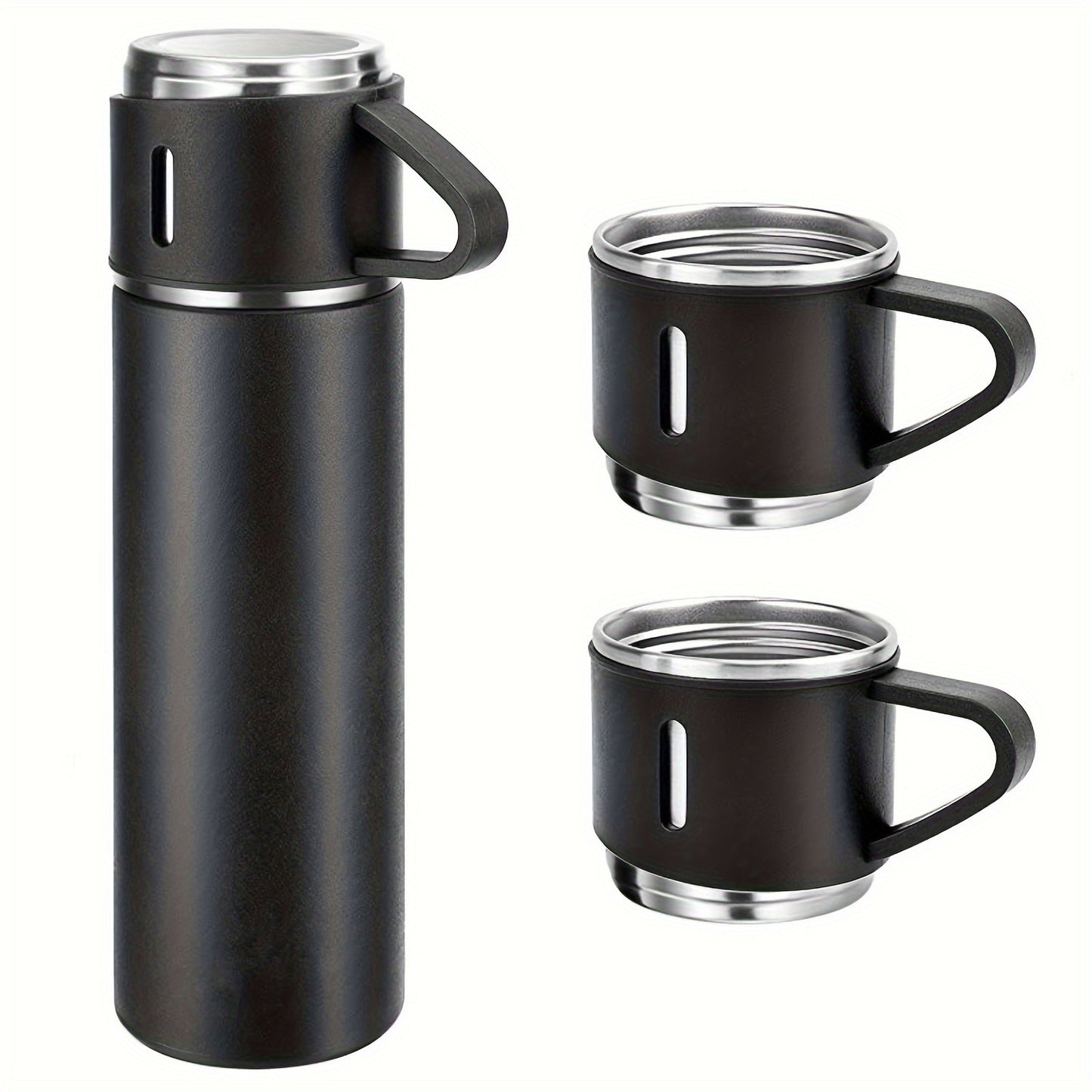 16.9oz Stainless Steel Insulated Tumbler with Lid - Vacuum Flask for Hot and Cold Drinks, Perfect for Coffee, Tea & Water Bottle, for Return School
