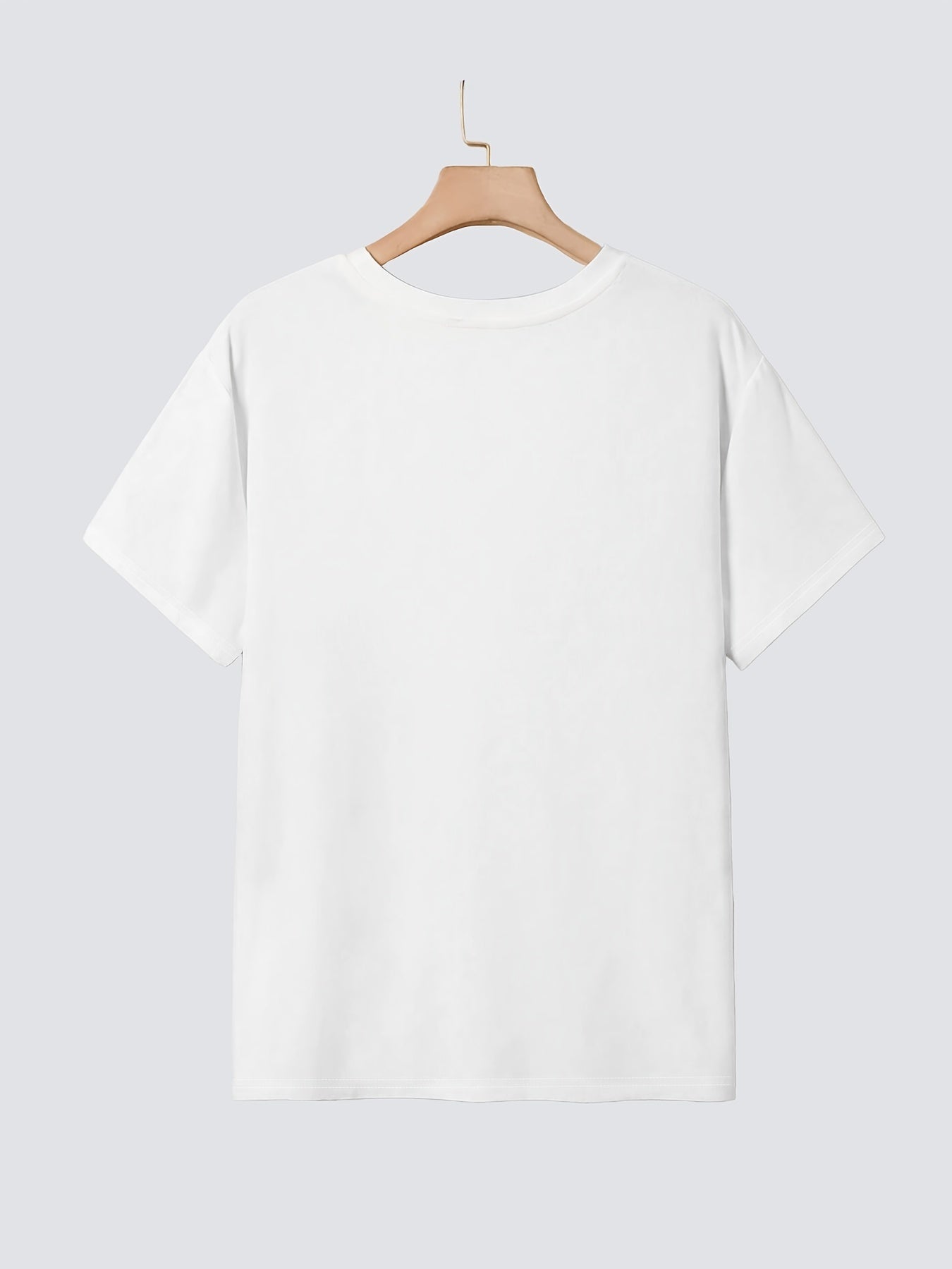 Letter Print Crew Neck T-Shirt, Casual Short Sleeve T-Shirt For Spring & Summer, Women's Clothing