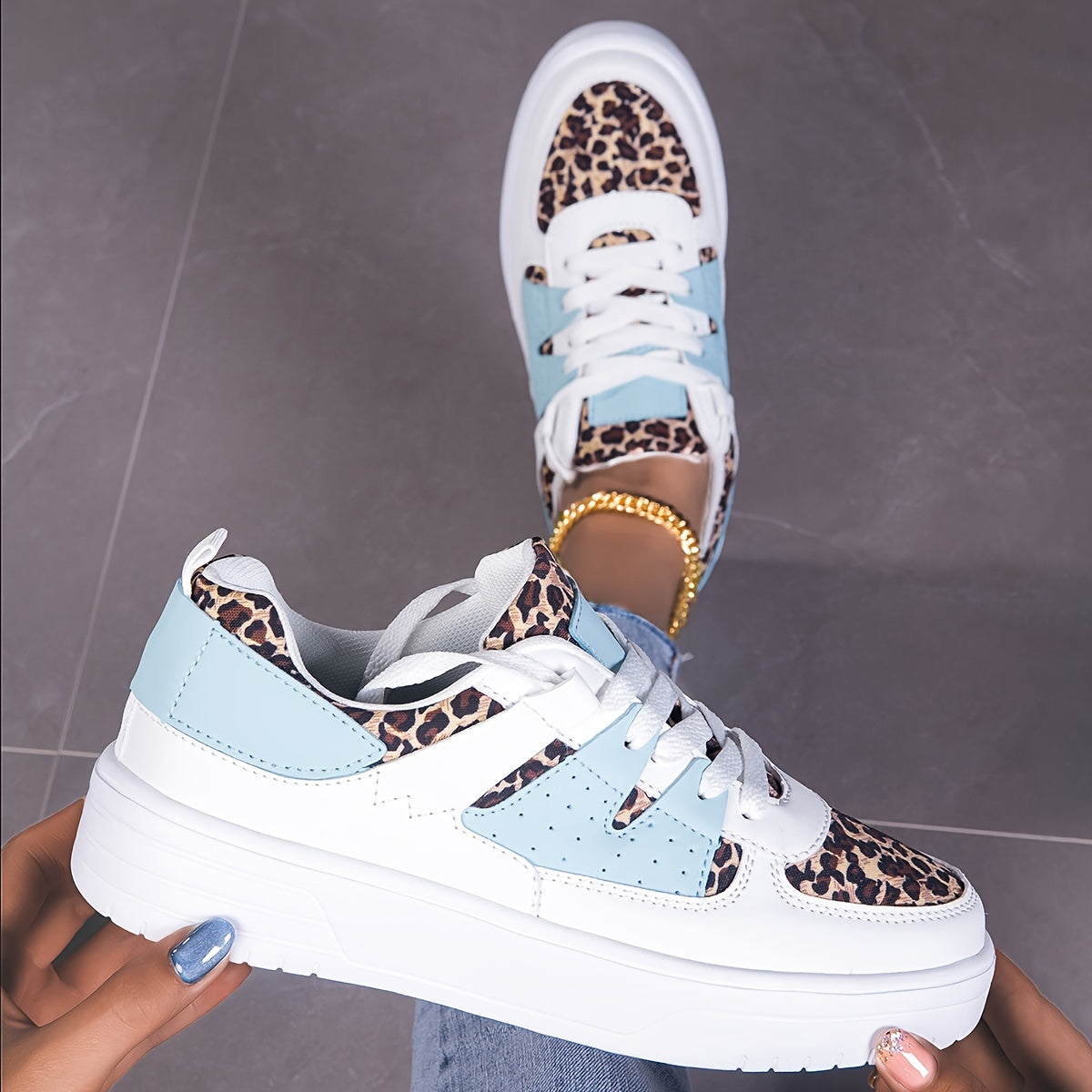 Breathable Low Top Fashion Sneakers with Plaid Pattern and Bow Embellishment, Casual Lace-Up Shoes with Plain Toe, Durable EVA Sole, Comfortable Fabric Inner, All-Season Footwear from Quanzhou - Hand Washable