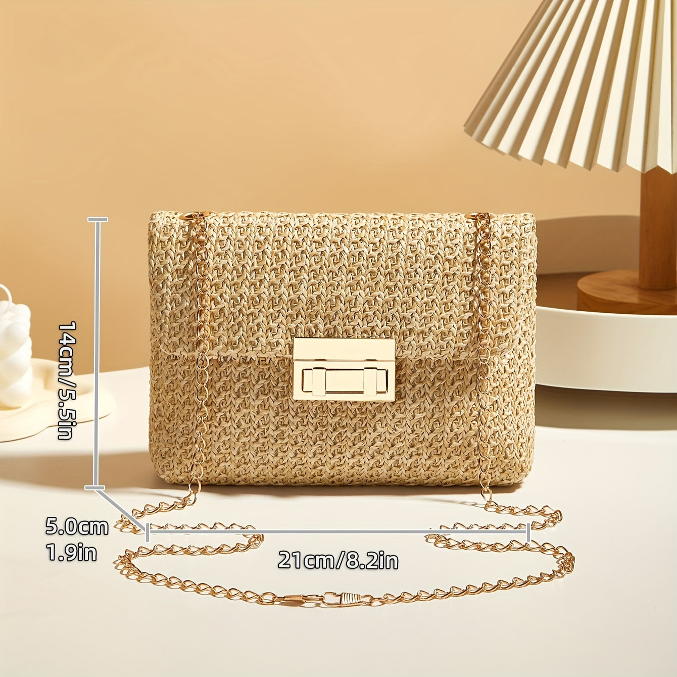 Elegant Style Women's Crossbody Bag With Chain Strap For Occasion Theme And Banquet Outfits