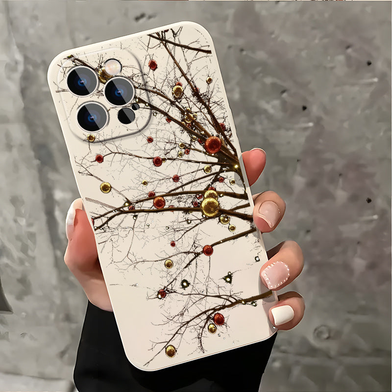 Romantic Wishing Tree Aesthetic Phone Case for iPhone16 11 15 14 13 12 Pro Max XR Plus Case Black and White Phone Cases Teen Girl Gifts Trendy Stuff