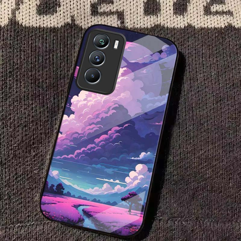 Starry Sky At Night Fashion Phone Case Cover for iQOO Neo 8 7 6 5 3 iQOO 11 10 9 8 7 5 Z7 Z6 Z5 Z3 Z1 S17 S16 S15 S12 T1 U3 X S E Pro 5G Tempered Glass