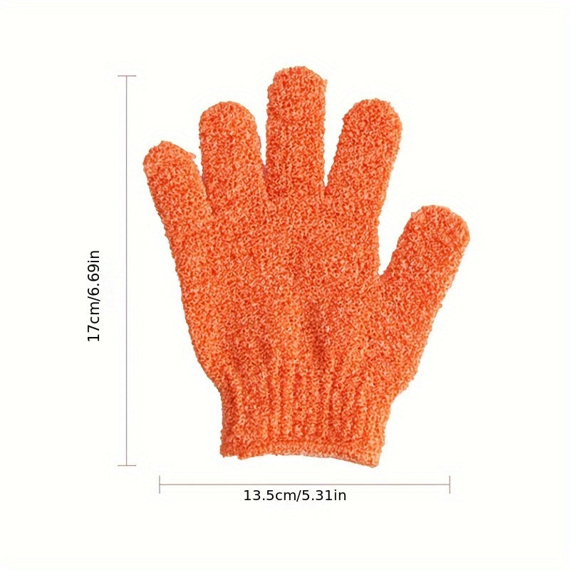 Exfoliating Bath Gloves - Soft Polyester, Fragrance-Free for Deep Clean & Skin Care