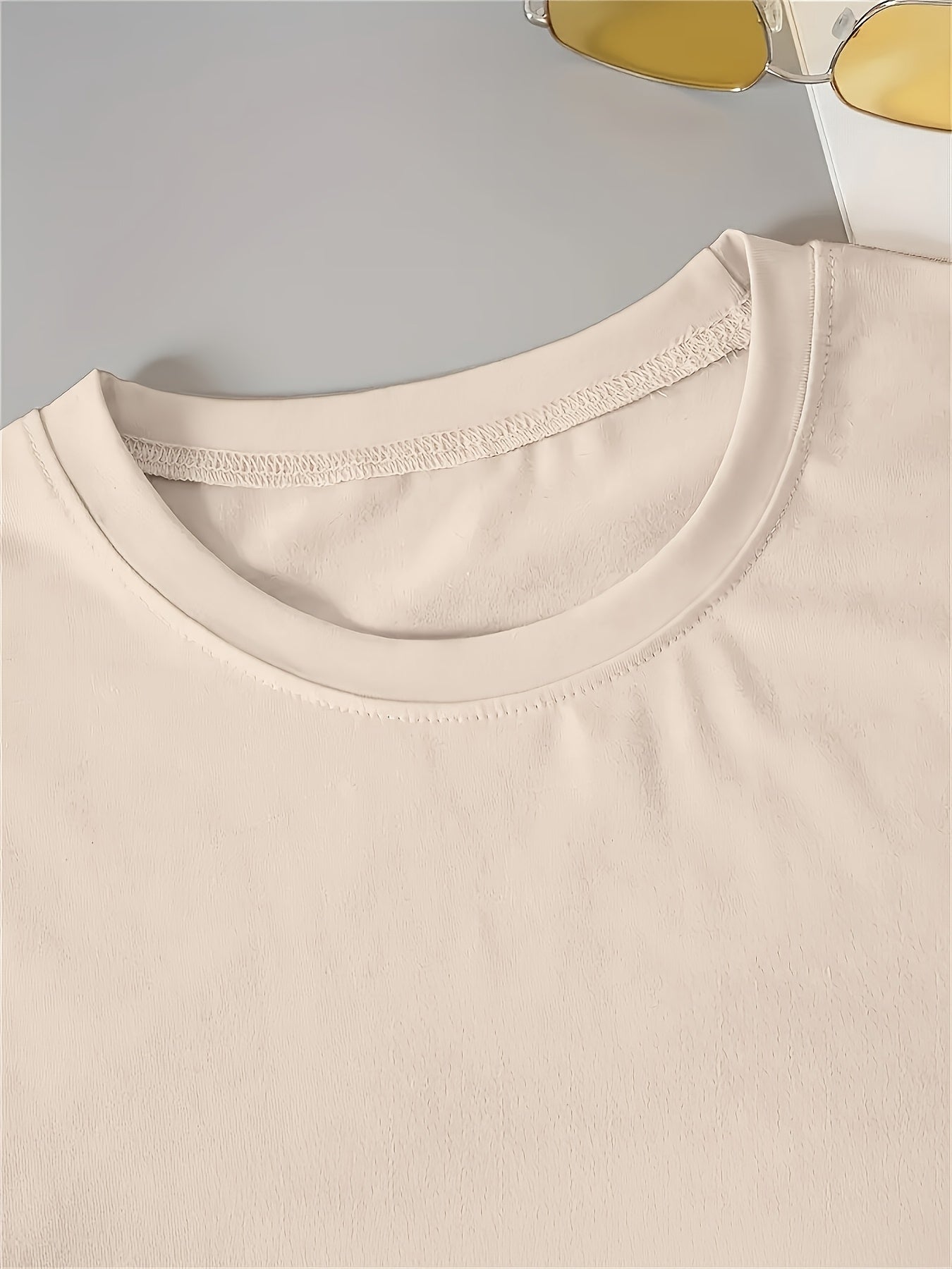 Vestito T-Shirt Casual da Donna con Stampa PARIS France - Nero & Bianco Grafico, Collo Rotondo, Tessuto Elasticizzato Medio, Lavabile in Lavatrice per Primavera/Estate, Manica Corta