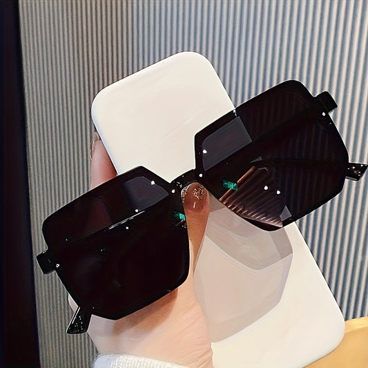 Large Square Frame Oversized Glasses For Women, Sports And Hiking, Polarized Plastic Lens, Plastic Frame, Fashionable Driving Glasses