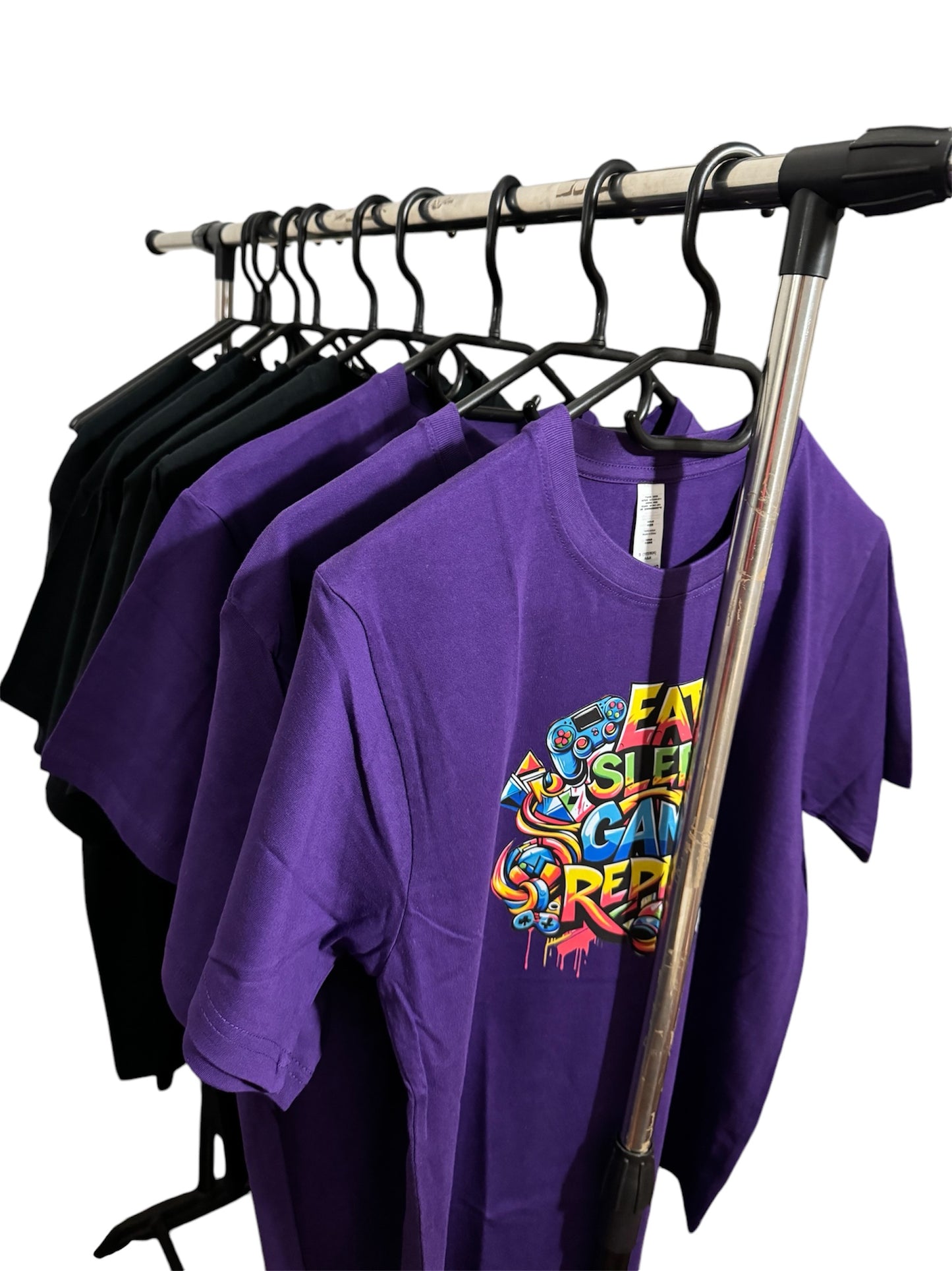 100% cotton unisex customised short sleeves t shirt for men and women thick cotton fabric with logo,bright purple colour summer outfit