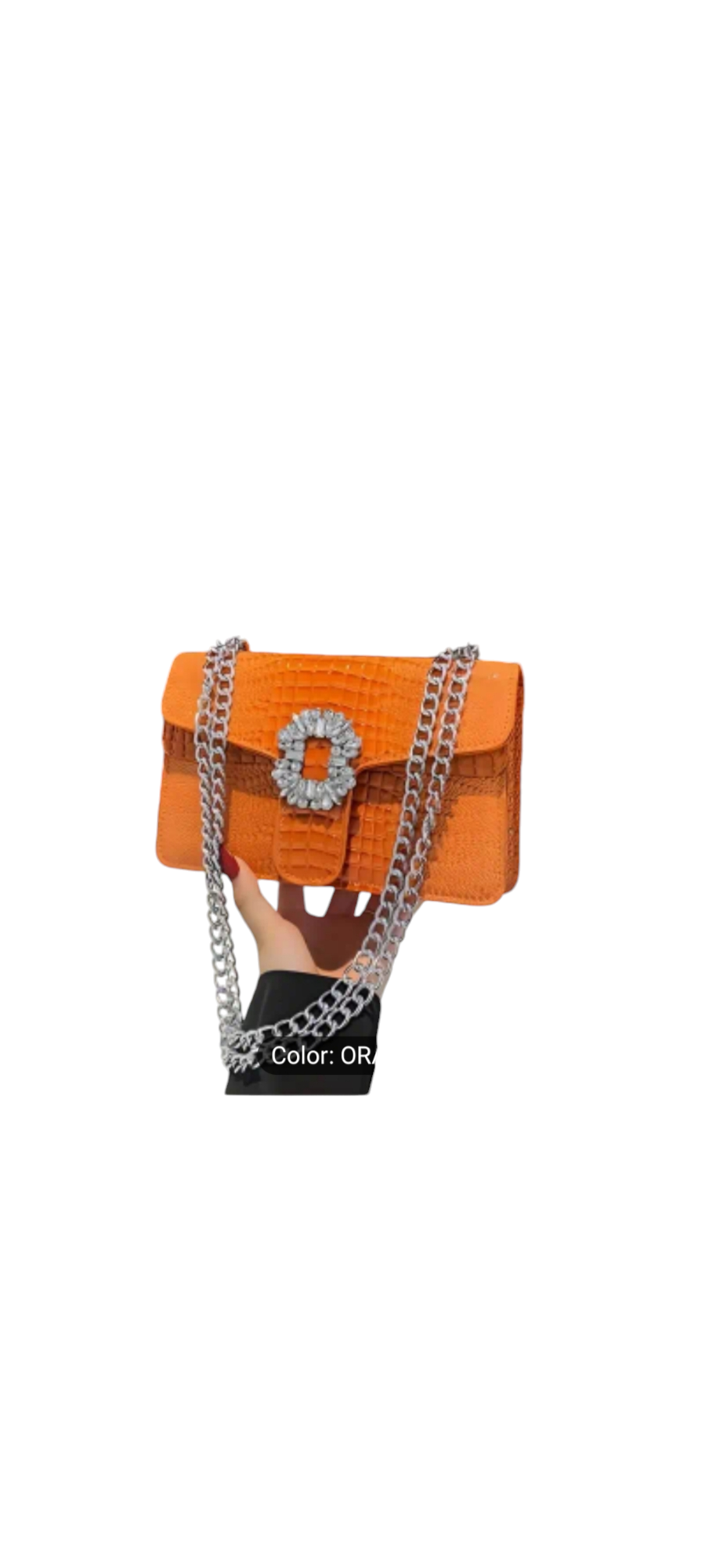 Women solid colour small square shoulder bag