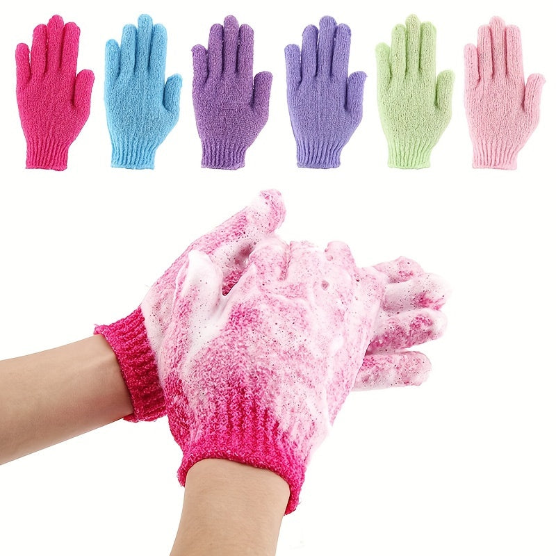 Exfoliating Bath Gloves - Soft Polyester, Fragrance-Free for Deep Clean & Skin Care