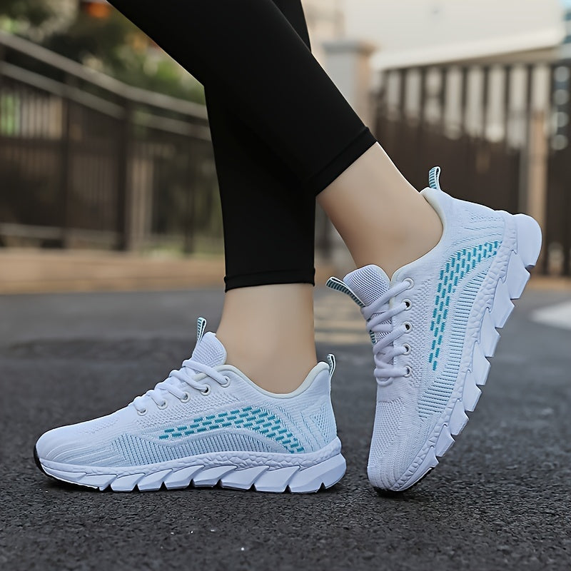 Women's Breathable Mesh Sneakers, Lightweight Comfort Running Shoes, Comfortable Low Top Sport Shoes