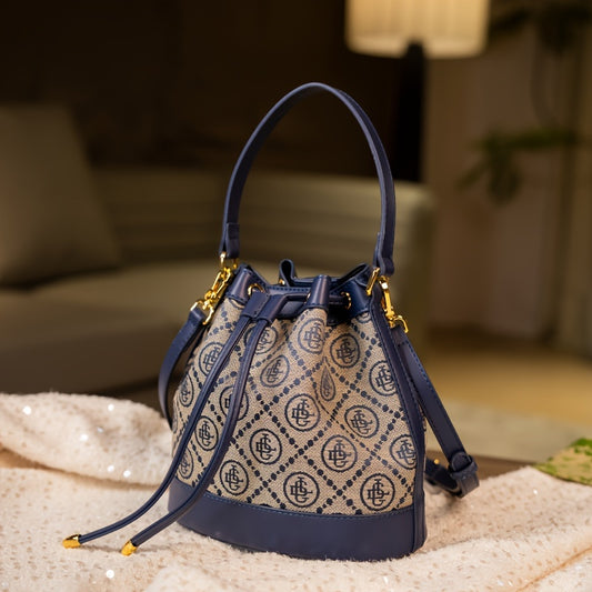 New Heavy Industry Embroidered Bucket Bag, Single Shoulder Bag For Women, Stylish Crossbody Bag, Handbag