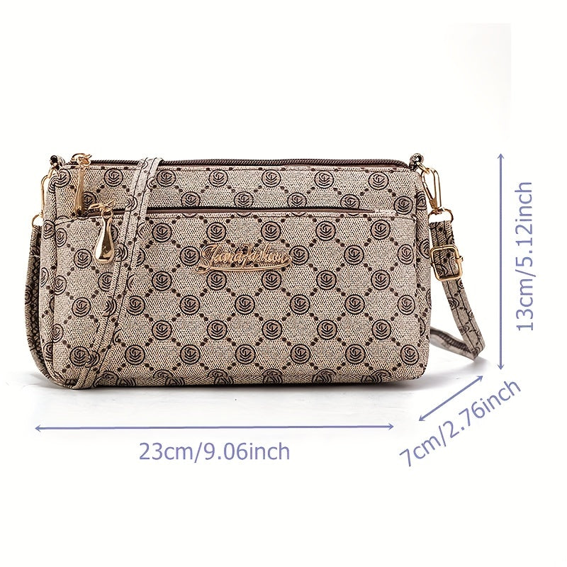 Designer Bags Replica Luxury 2023 Shoulder Bag for Women New Fashion Double Zipper Crossbody Bag Multi-smooth Zipper Pocket