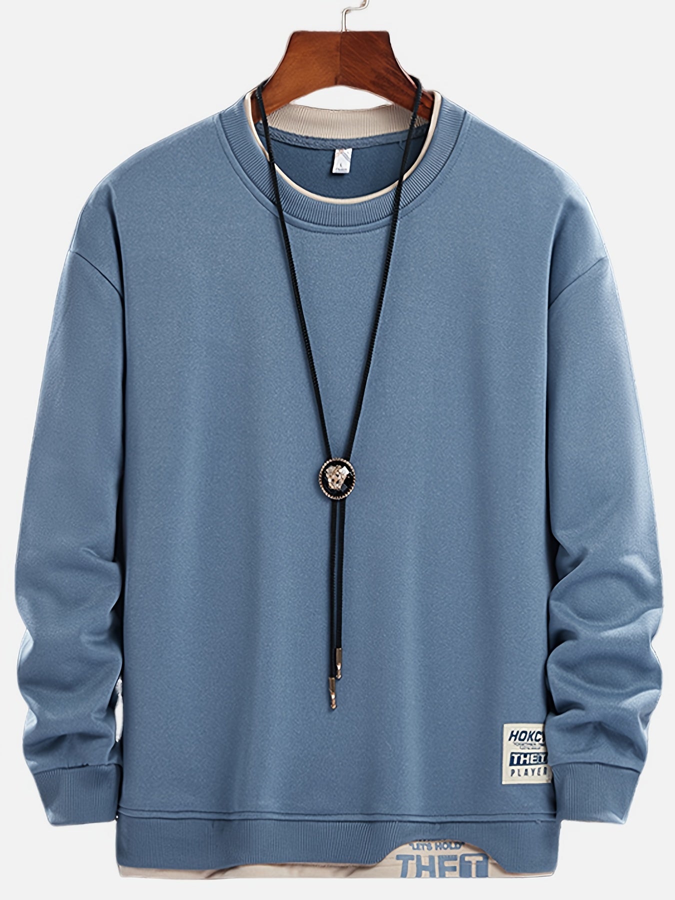 Men's Round Neck Long Sleeve Sports Shirt, Casual Outfit, Stylish Pullover, Men's Clothing For Spring, Autumn, And Winter, Men's Autumn Sports Casual Sweatshirt