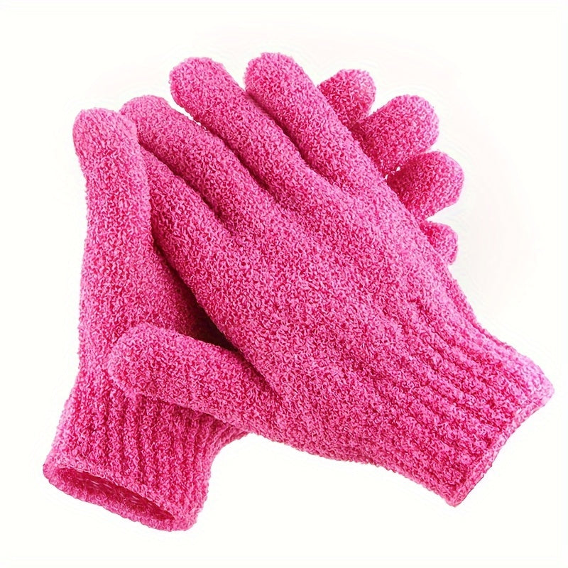 Exfoliating Bath Gloves - Soft Polyester, Fragrance-Free for Deep Clean & Skin Care