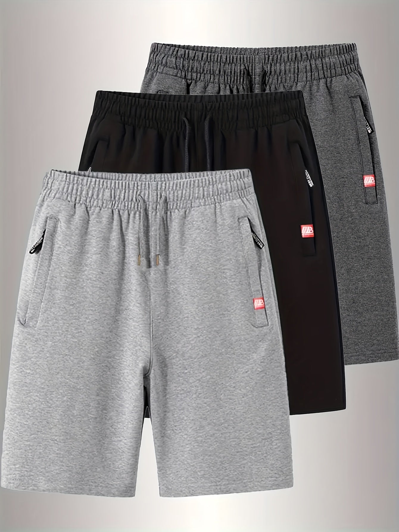 1pezzo Pantaloni corti casual da uomo con cintura elastica e coulisse, tasche laterali, tessuto non elastico - Pantaloni corti da corsa e da esterno in tinta unita per l'uso quotidiano, uscite casual e comfort leggero, Pantaloni corti comodi