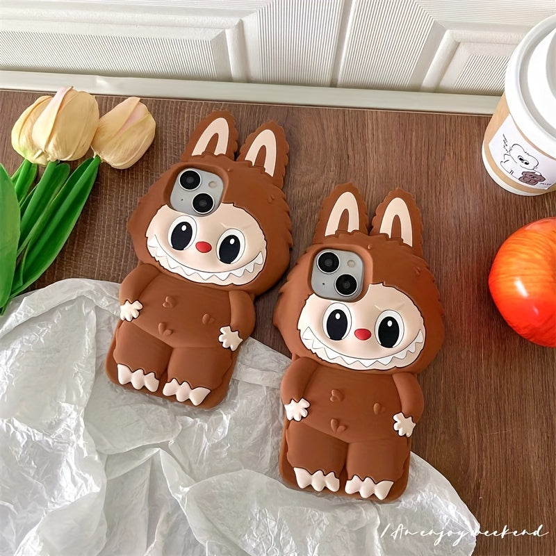 Cartoon Cute Three-Dimensional Pull Cloth Suitable for Iphone16 Apple 15/13/14Pro Max Mobile Phone Case